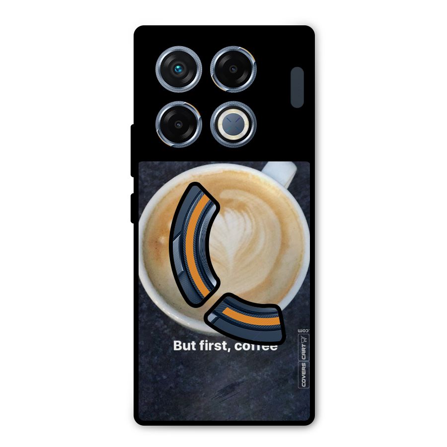 Cappuccino Coffee Metal Back Case for Infinix GT 20 Pro