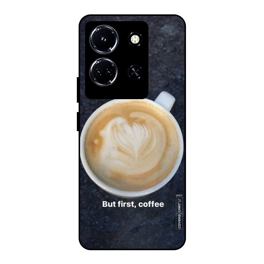 Cappuccino Coffee Metal Back Case for Infinix Note 30 5G