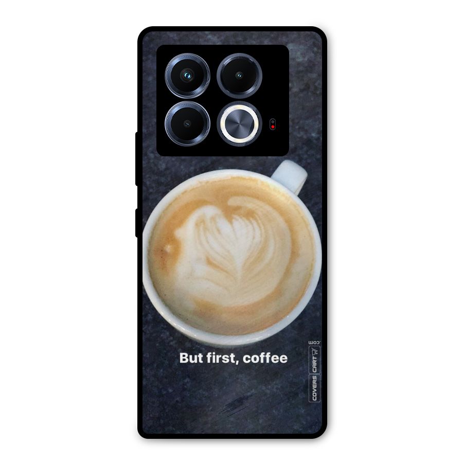 Cappuccino Coffee Metal Back Case for Infinix Note 40 5G