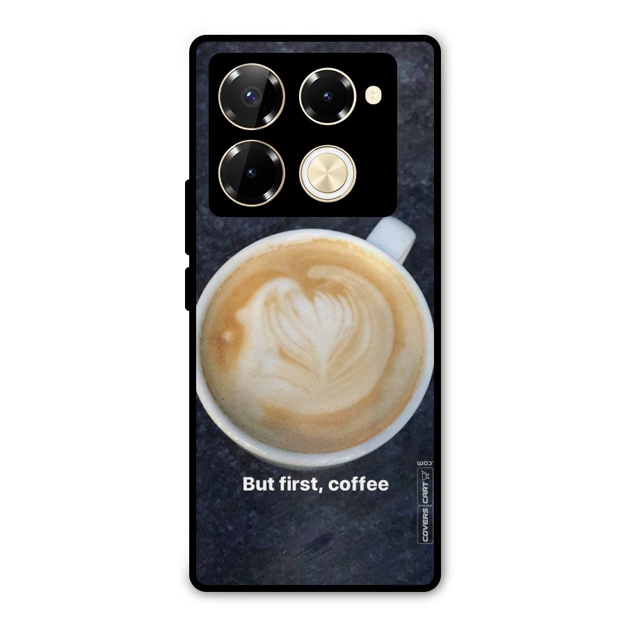 Cappuccino Coffee Metal Back Case for Infinix Note 40 Pro
