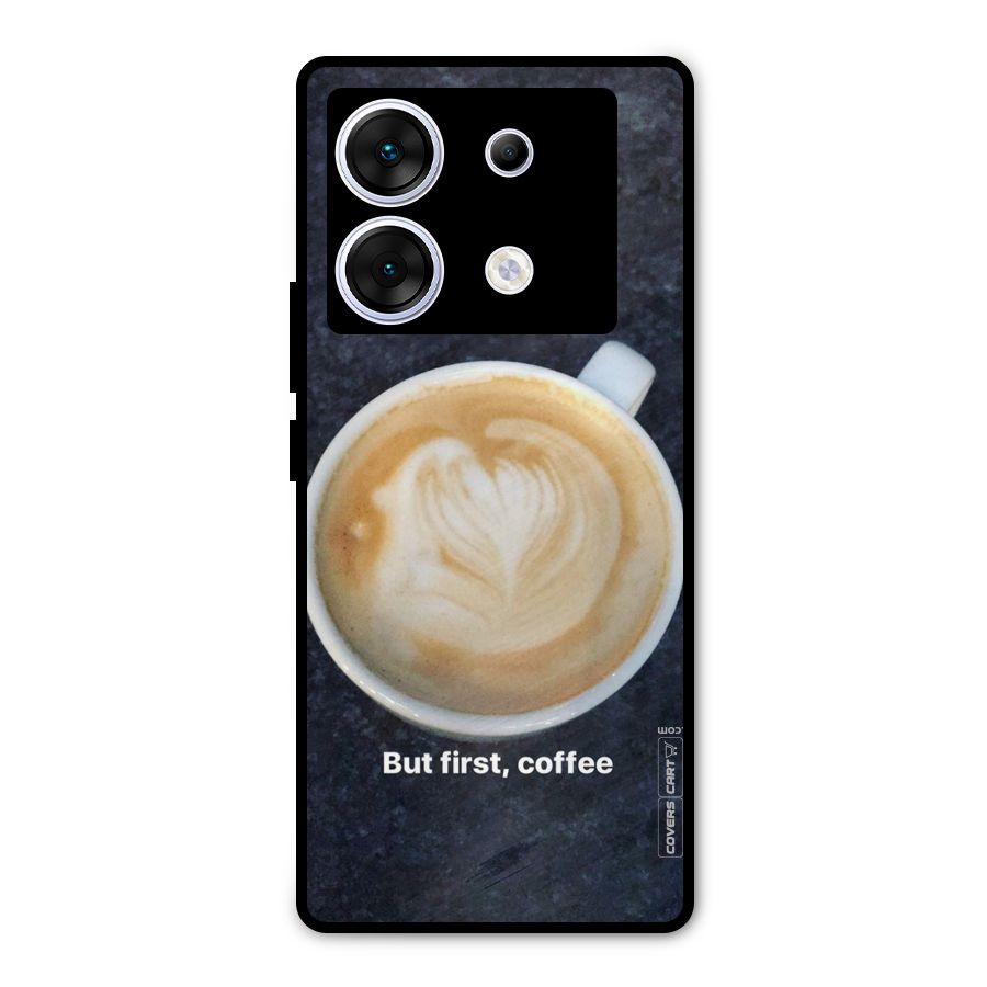 Cappuccino Coffee Metal Back Case for Infinix Zero 30 5G
