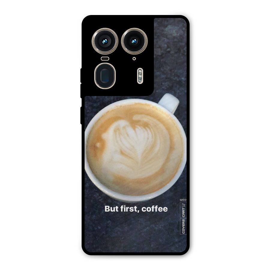 Cappuccino Coffee Metal Back Case for Motorola Edge 50 Ultra