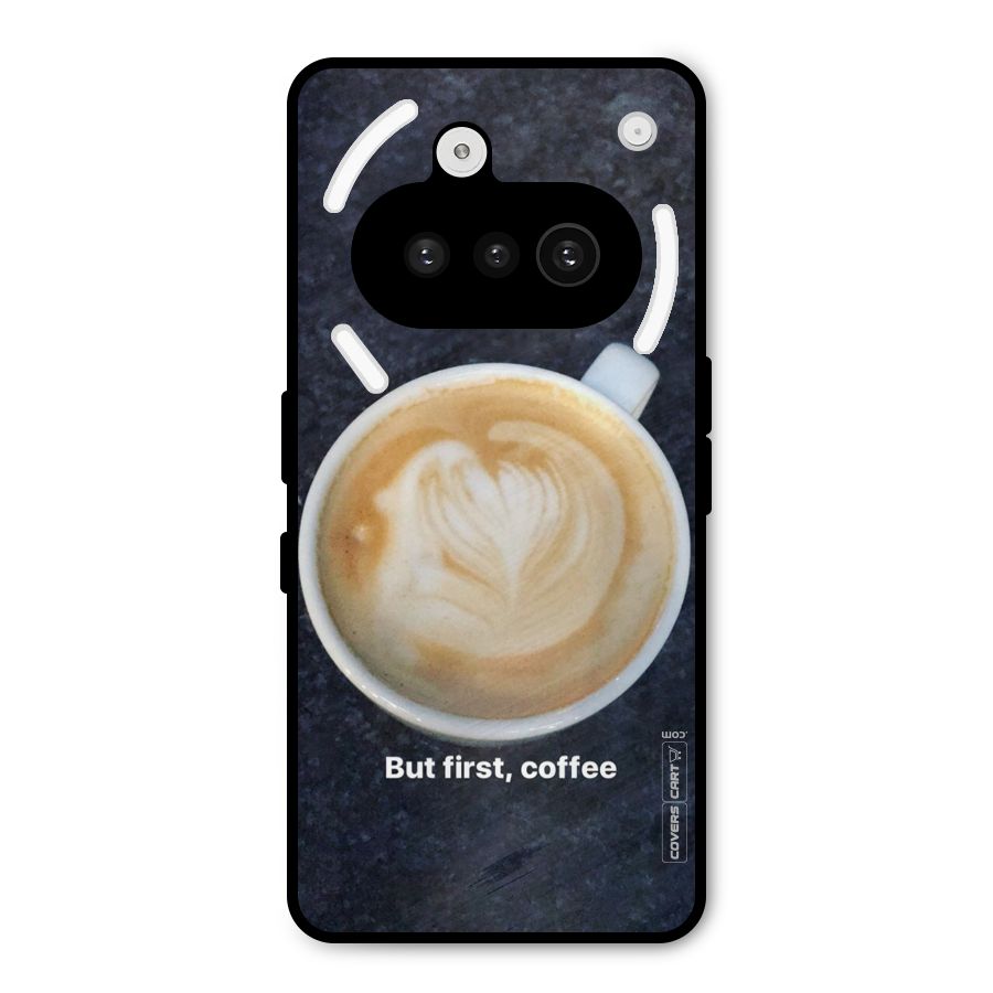 Cappuccino Coffee Metal Back Case for Nothing Phone 3a