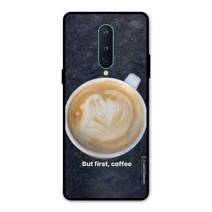 Cappuccino Coffee Metal Back Case for OnePlus 8