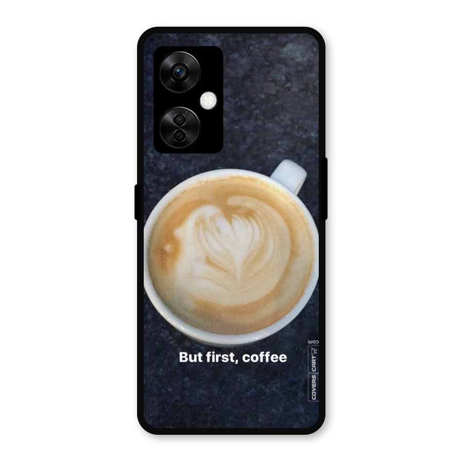 Cappuccino Coffee Metal Back Case for OnePlus Nord CE 3 Lite