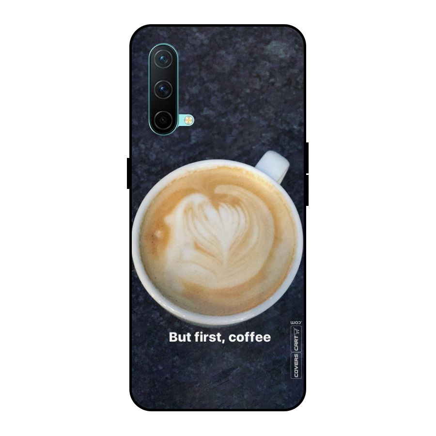 Cappuccino Coffee Metal Back Case for OnePlus Nord CE 5G