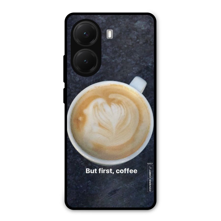 Cappuccino Coffee Metal Back Case for Poco X7 Pro
