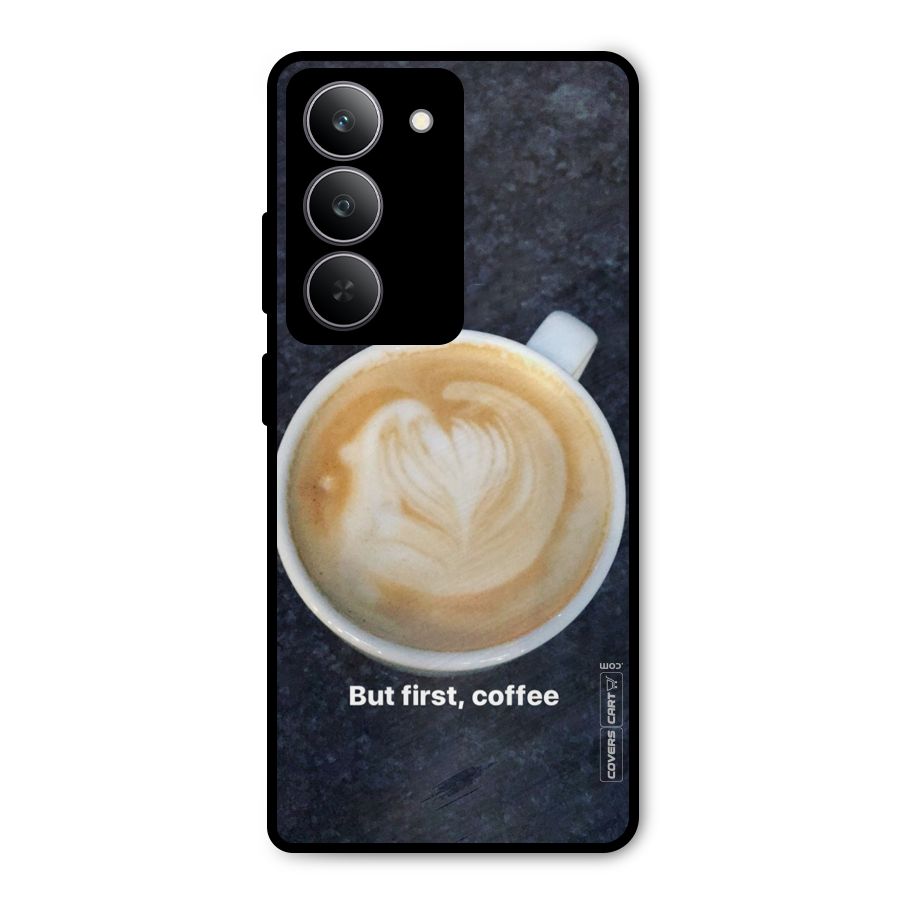 Cappuccino Coffee Metal Back Case for Realme 14x