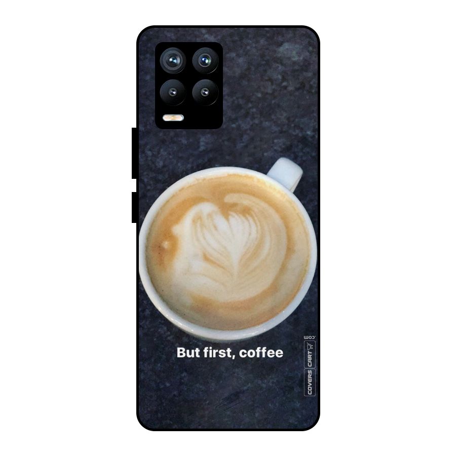 Cappuccino Coffee Metal Back Case for Realme 8 Pro
