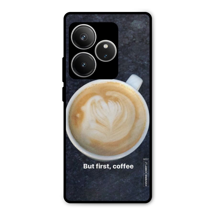 Cappuccino Coffee Metal Back Case for Realme GT 6