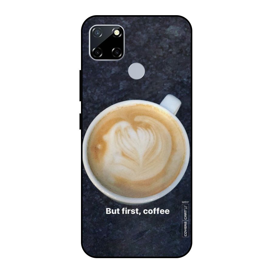 Cappuccino Coffee Metal Back Case for Realme Narzo 30A