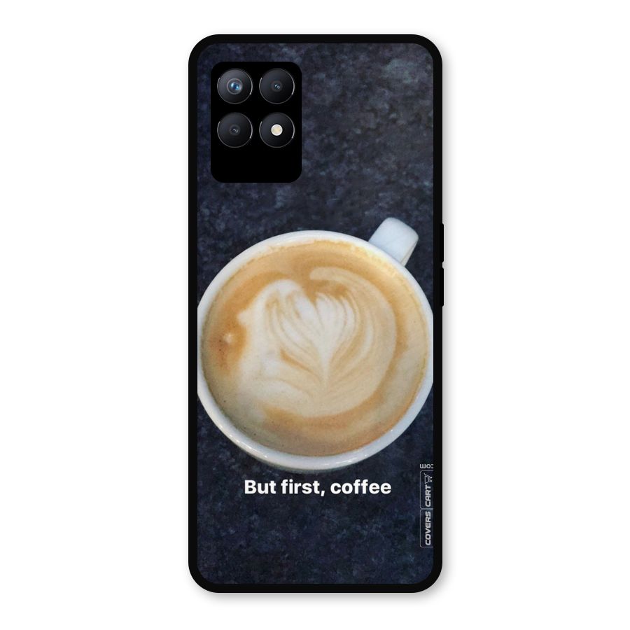 Cappuccino Coffee Metal Back Case for Realme Narzo 50