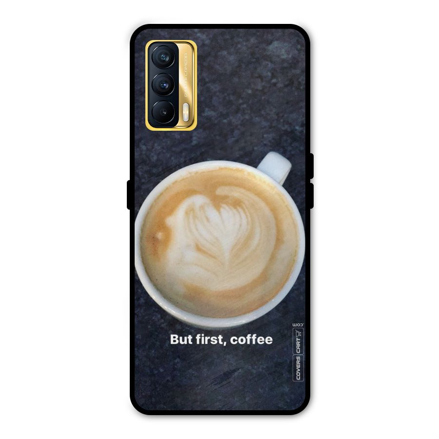 Cappuccino Coffee Metal Back Case for Realme X7