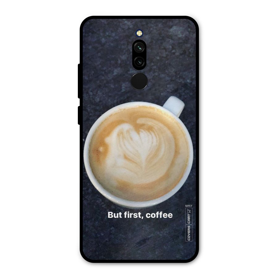 Cappuccino Coffee Metal Back Case for Redmi 8