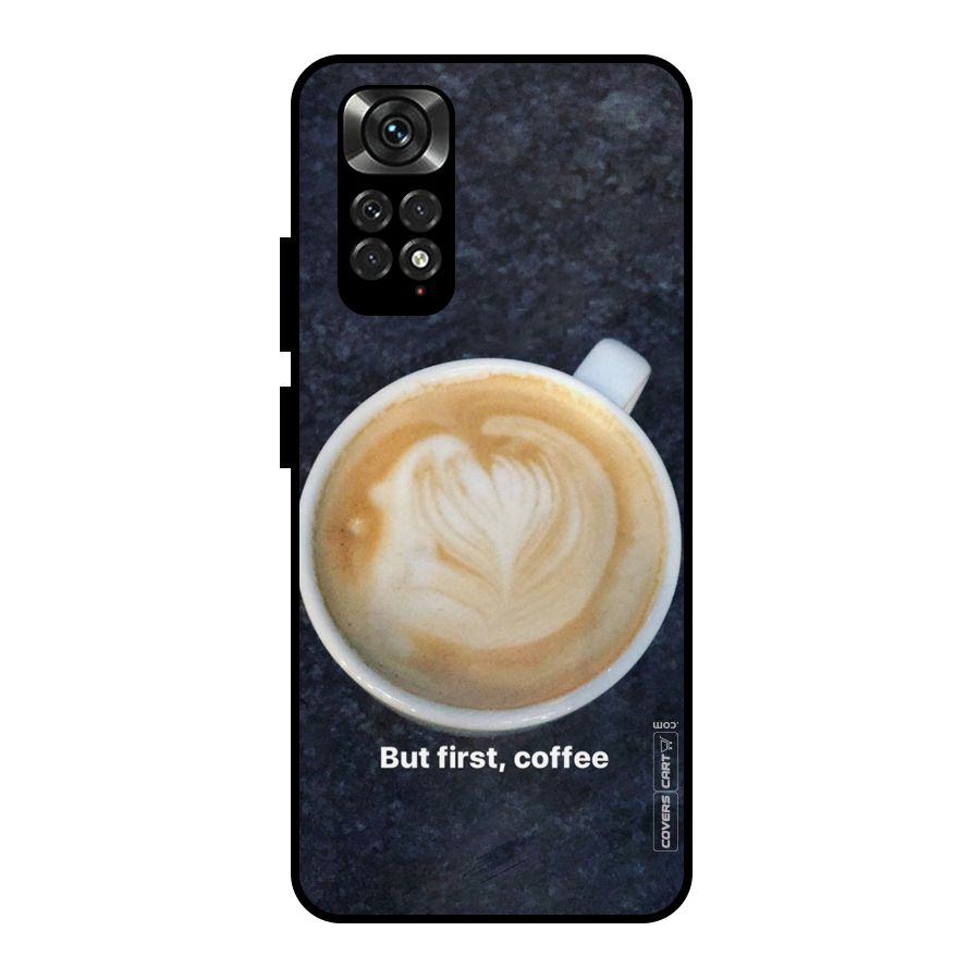 Cappuccino Coffee Metal Back Case for Redmi Note 11 Pro