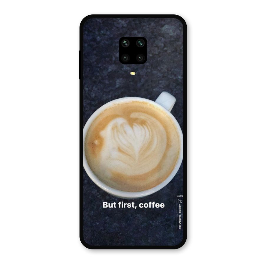 Cappuccino Coffee Metal Back Case for Redmi Note 9 Pro