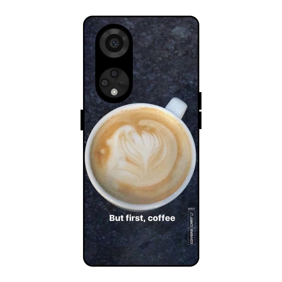 Cappuccino Coffee Metal Back Case for Reno8 T 5G