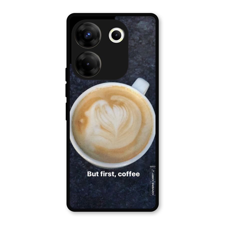 Cappuccino Coffee Metal Back Case for Tecno Camon 20