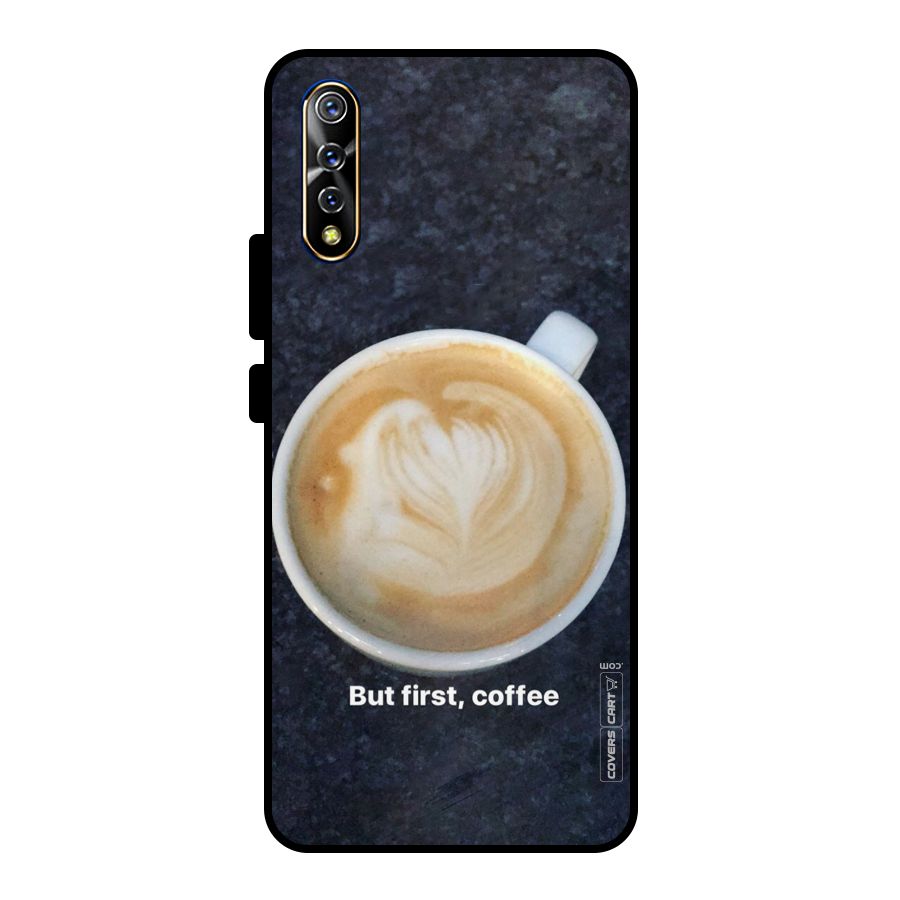 Cappuccino Coffee Metal Back Case for Vivo S1