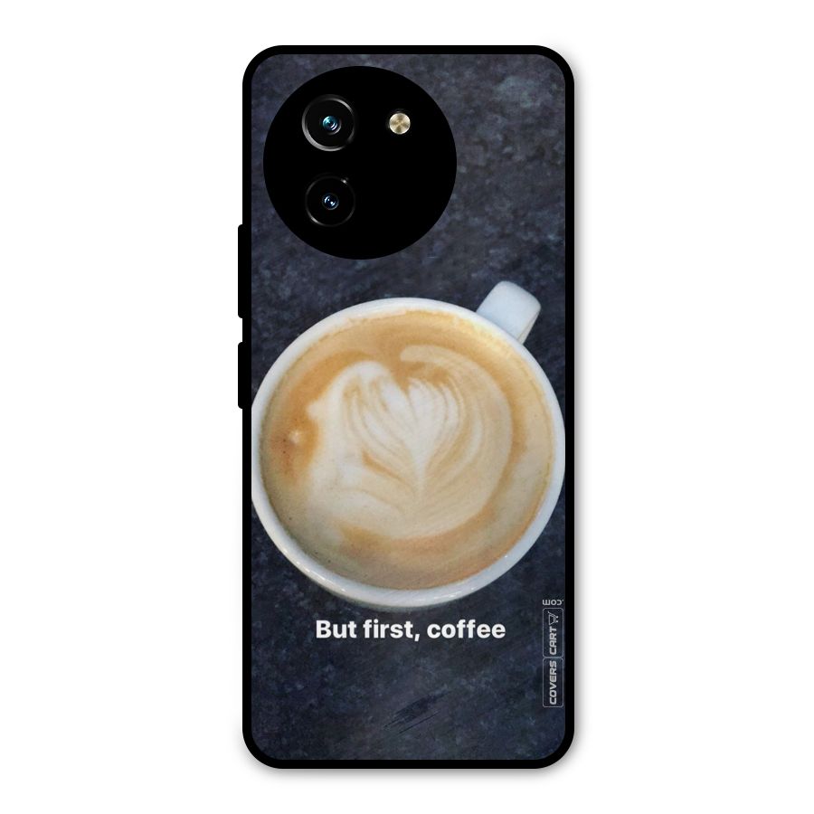 Cappuccino Coffee Metal Back Case for Vivo T3x