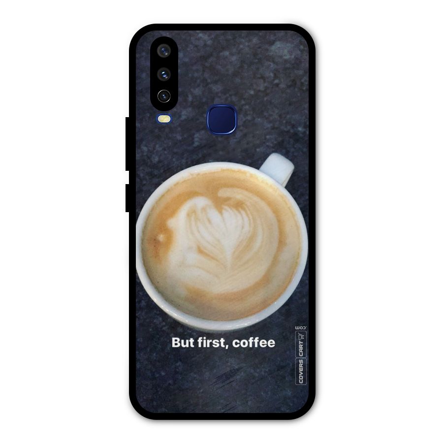 Cappuccino Coffee Metal Back Case for Vivo V17