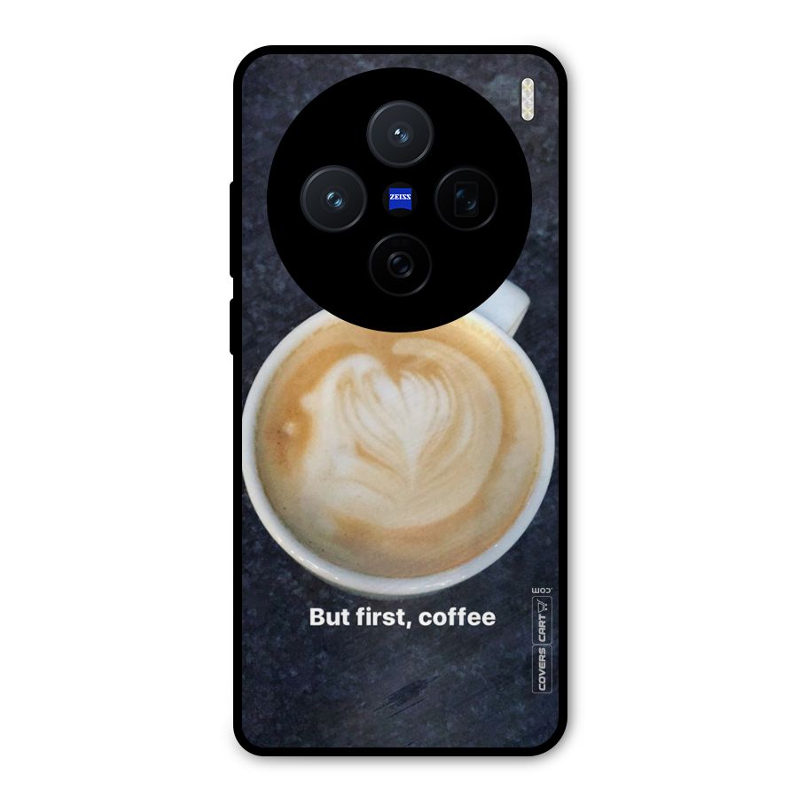 Cappuccino Coffee Metal Back Case for Vivo X200