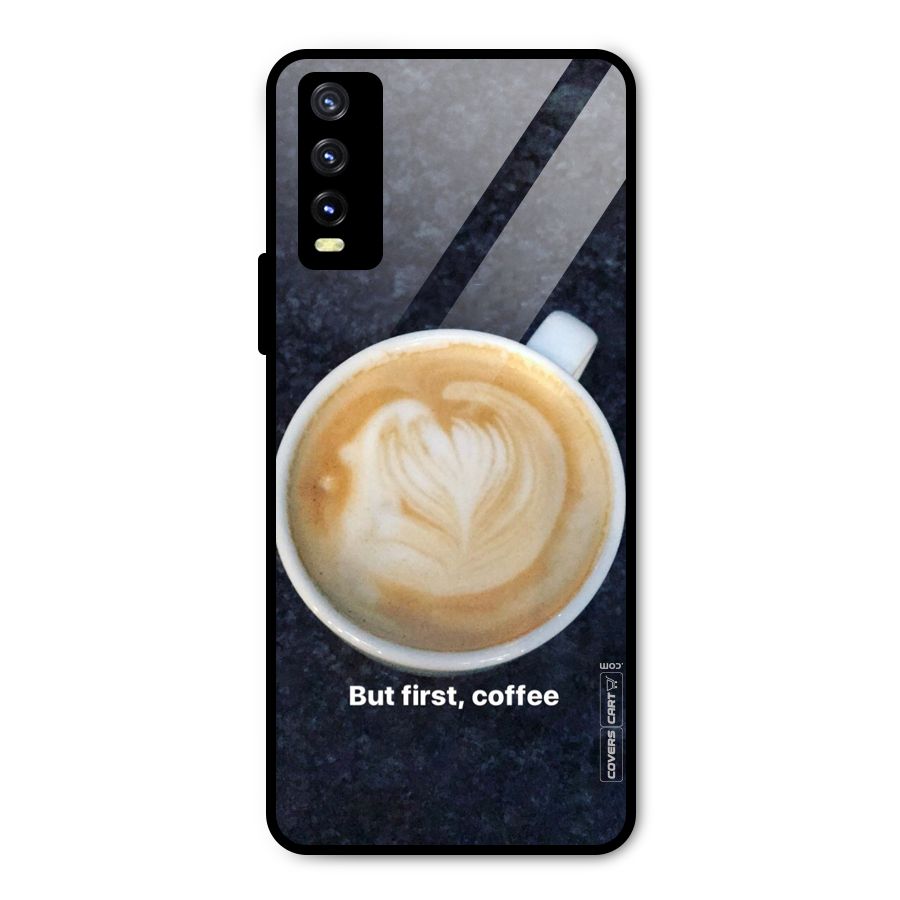 Cappuccino Coffee Metal Back Case for Vivo Y20