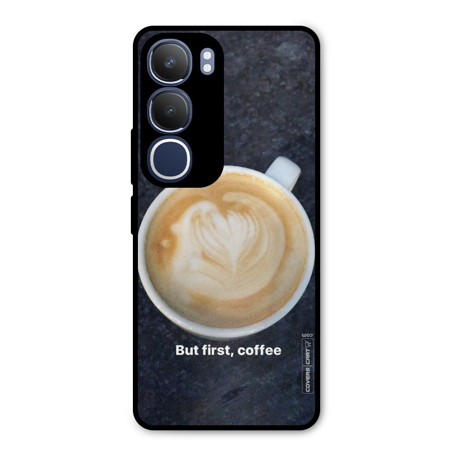 Cappuccino Coffee Metal Back Case for Vivo Y29
