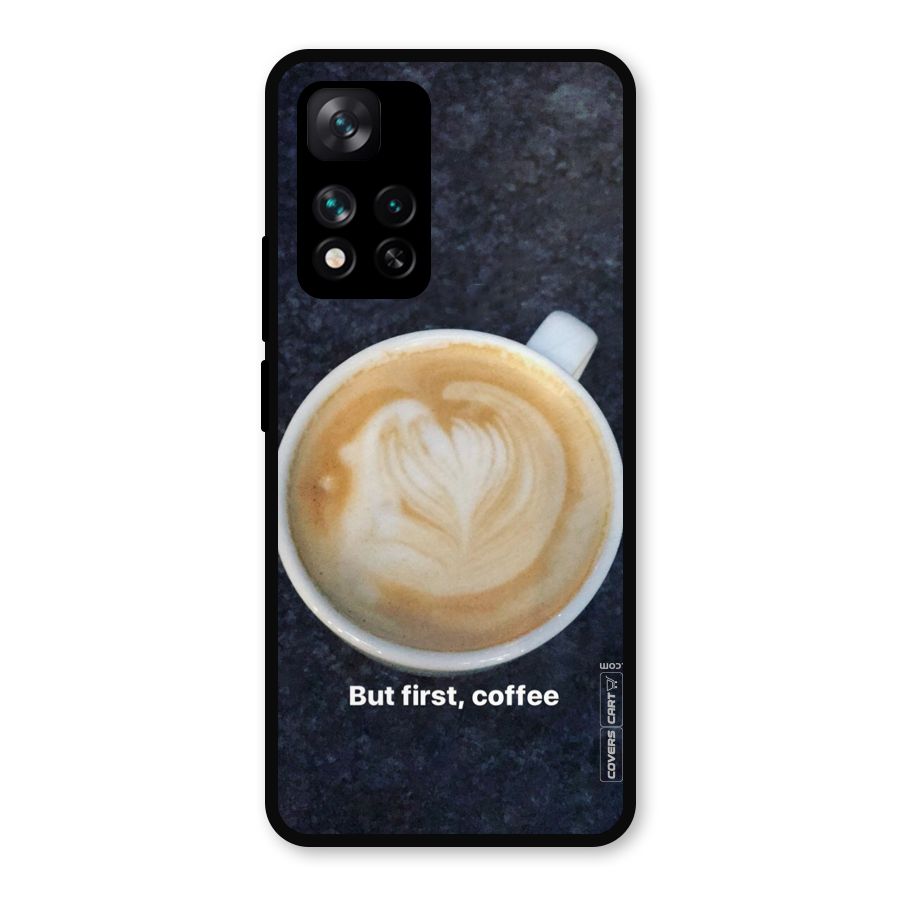 Cappuccino Coffee Metal Back Case for Xiaomi 11i 5G