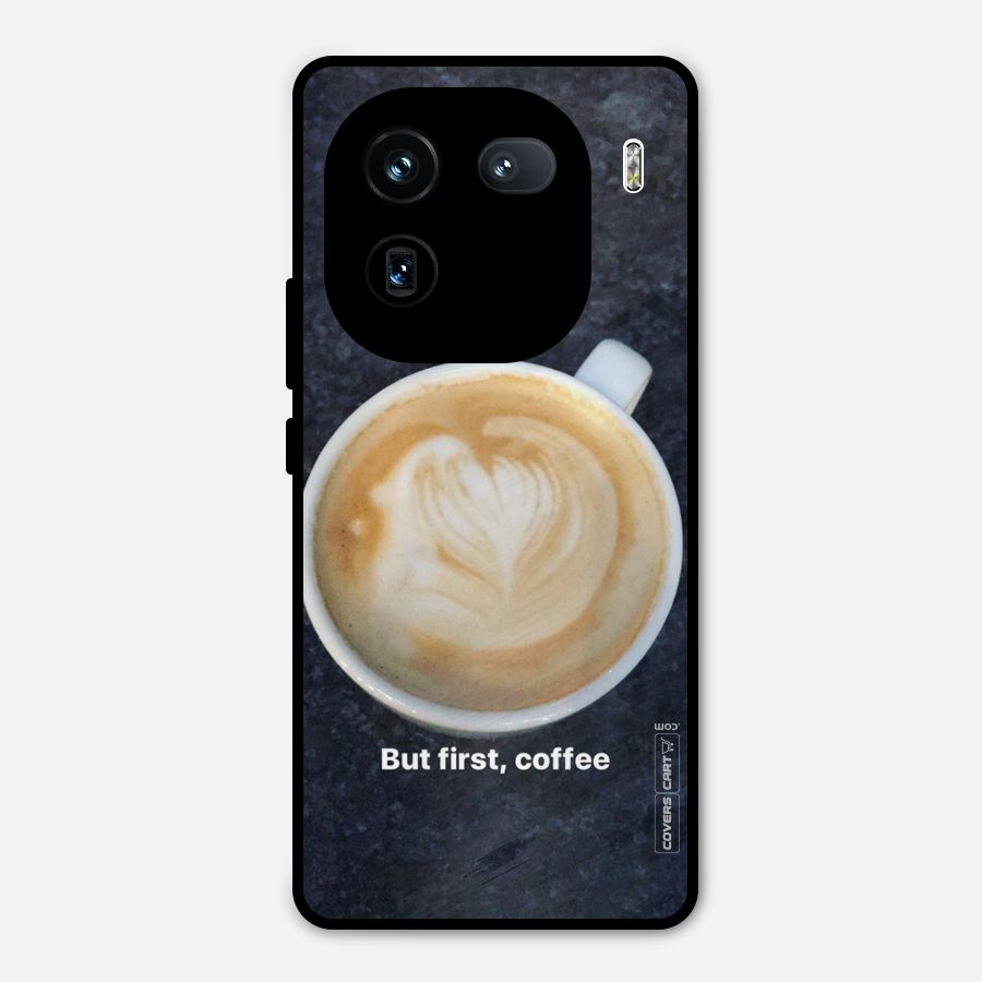 Cappuccino Coffee Metal Back Case for iQOO 12