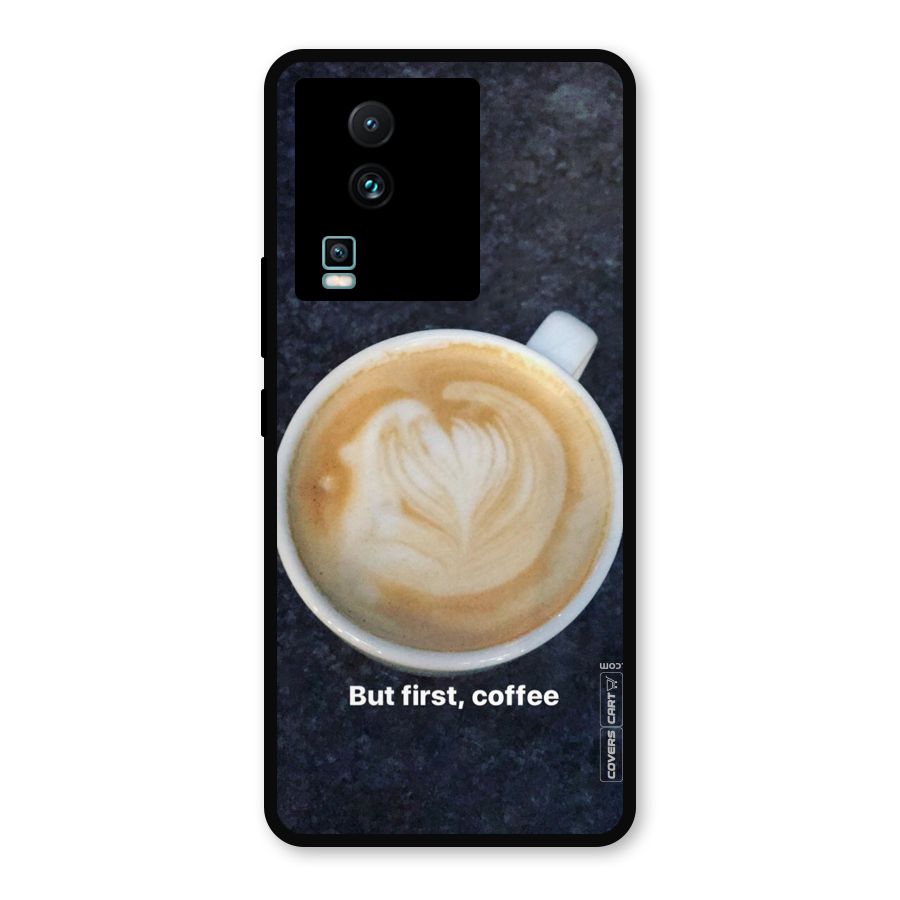 Cappuccino Coffee Metal Back Case for iQOO Neo 7