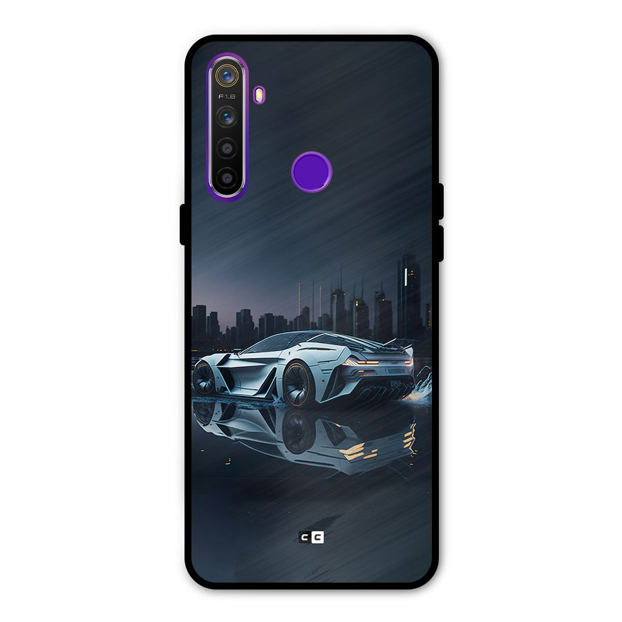 Car of Future Glass Back Case for Realme 5s