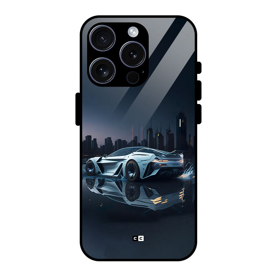 Car of Future Glass Back Case for iPhone 15 Pro