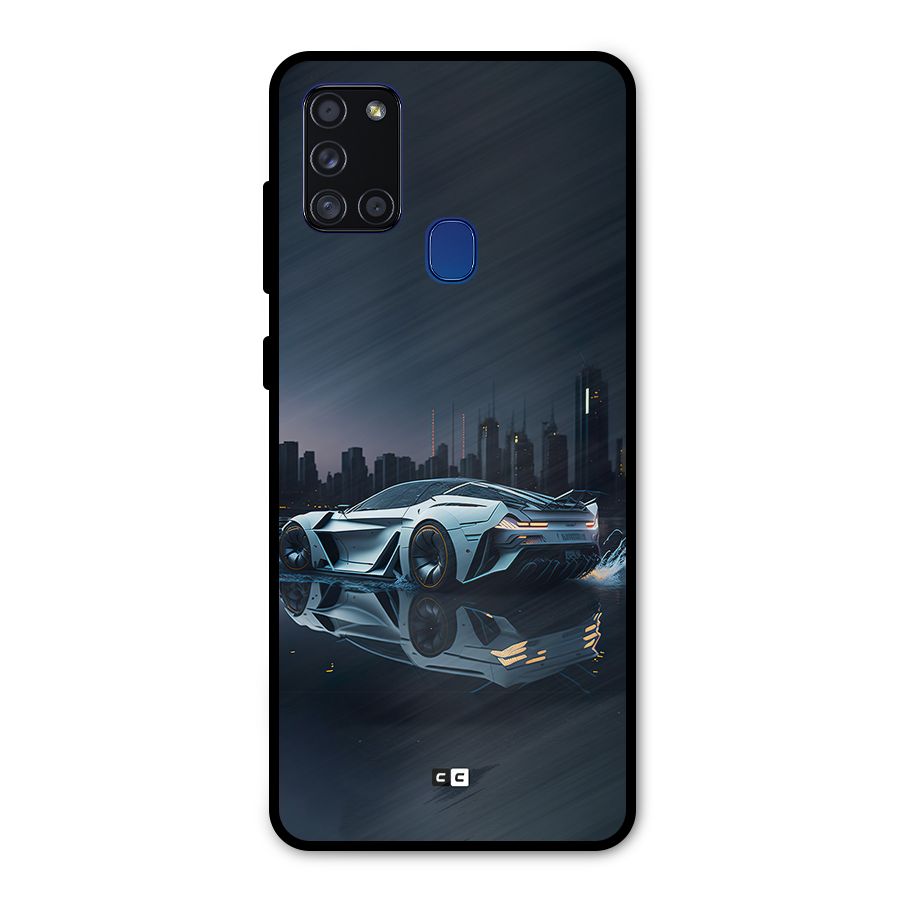 Car of Future Metal Back Case for Galaxy A21s