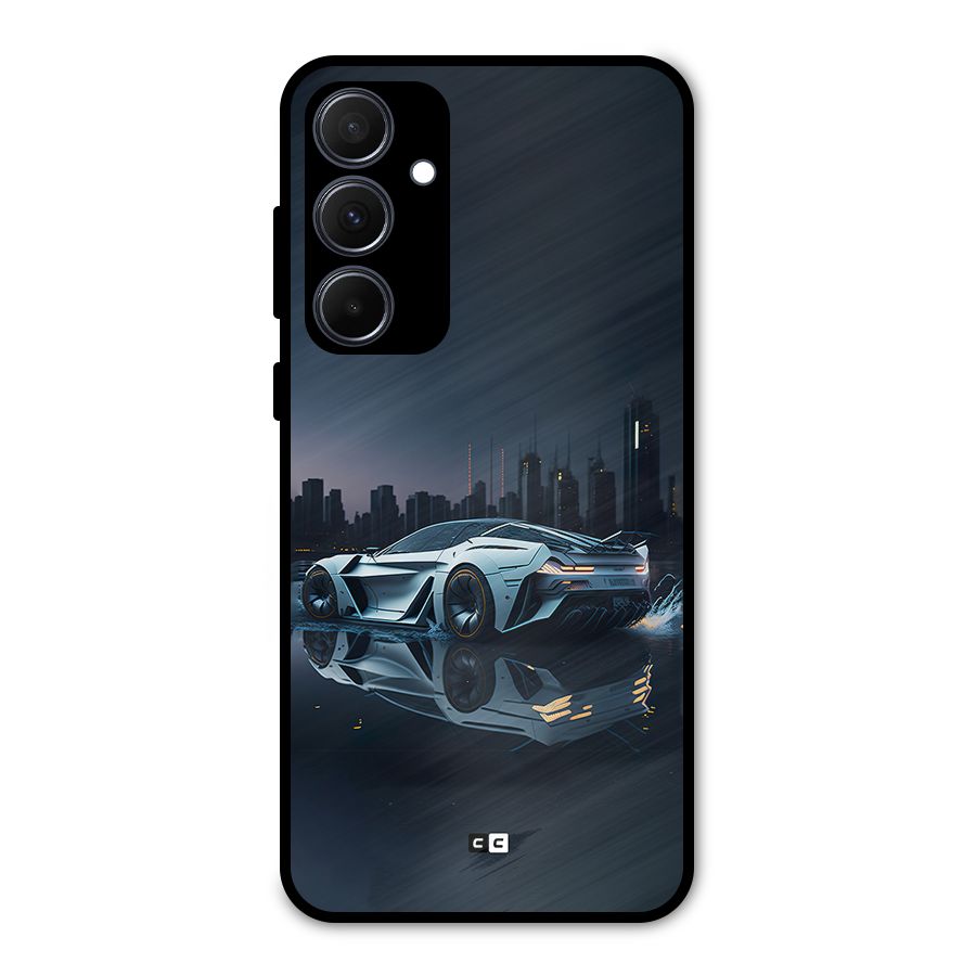 Car of Future Metal Back Case for Galaxy A35