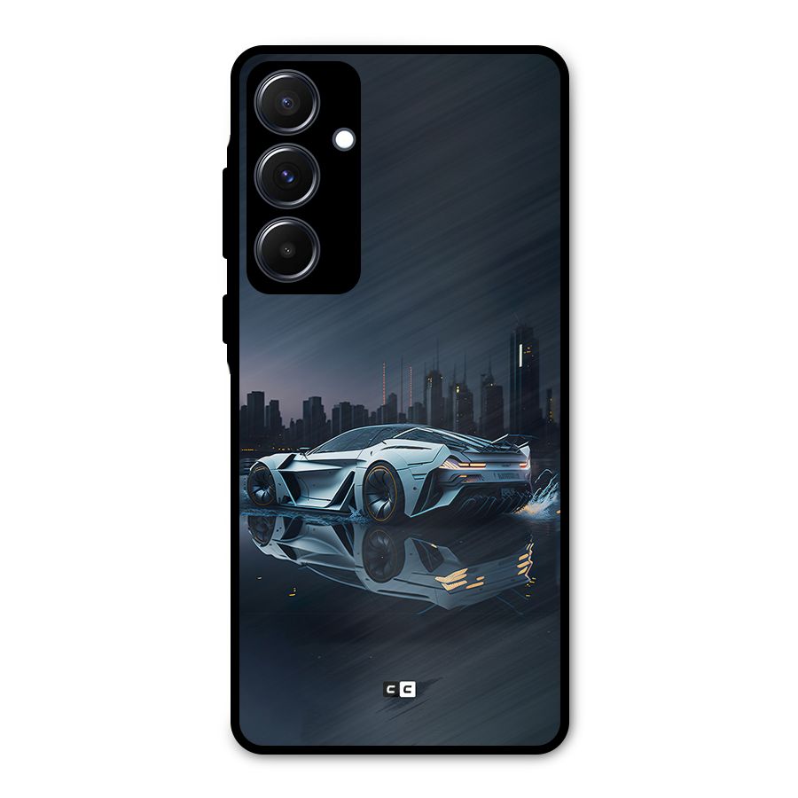 Car of Future Metal Back Case for Galaxy A55