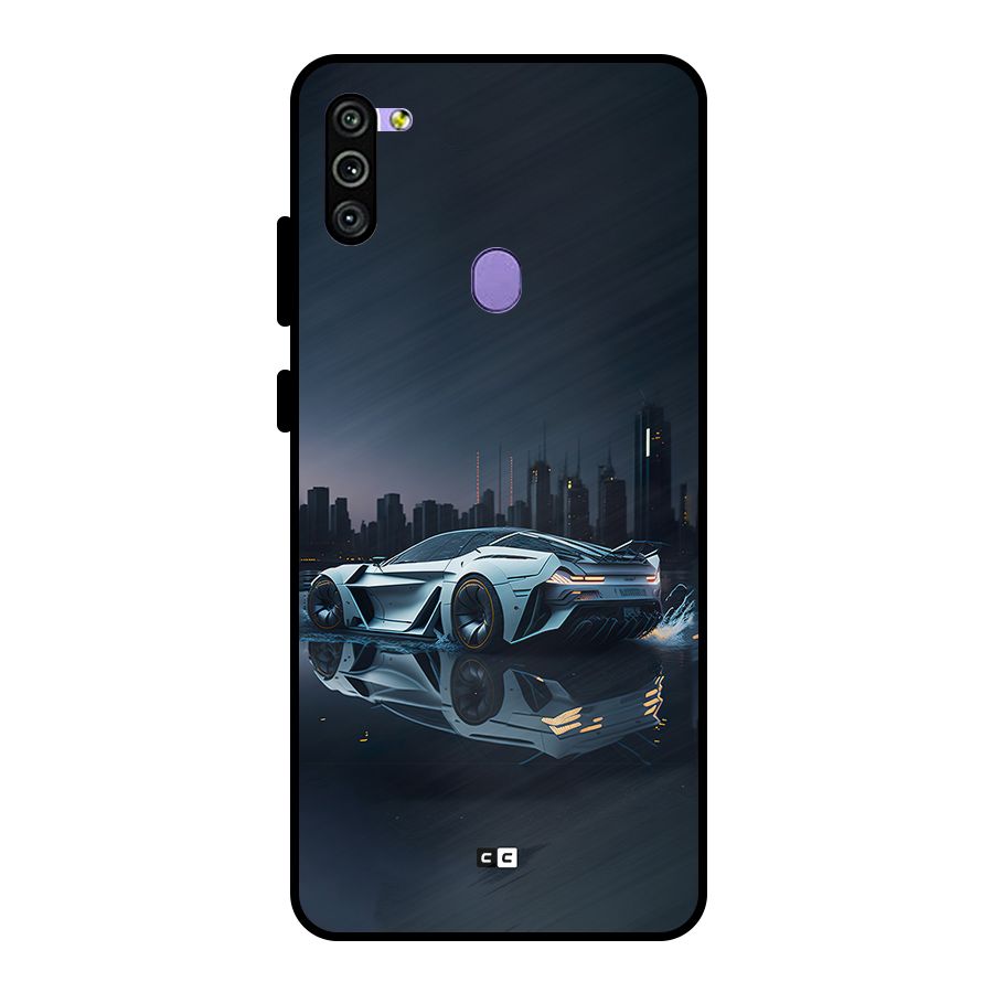 Car of Future Metal Back Case for Galaxy M11