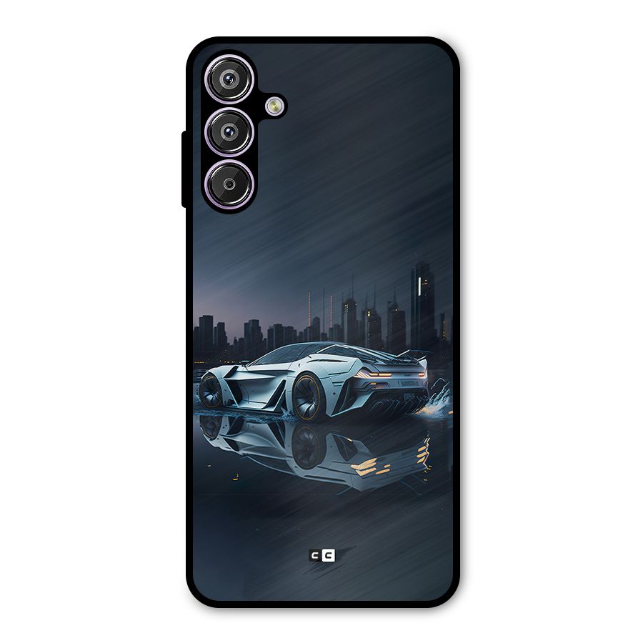 Car of Future Metal Back Case for Galaxy M15