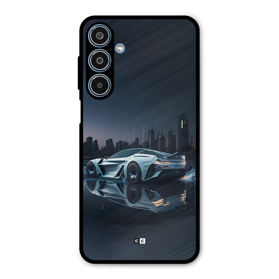 Car of Future Metal Back Case for Galaxy M35