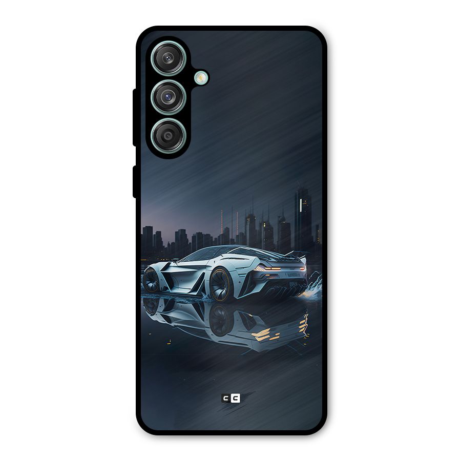 Car of Future Metal Back Case for Galaxy M55 5G