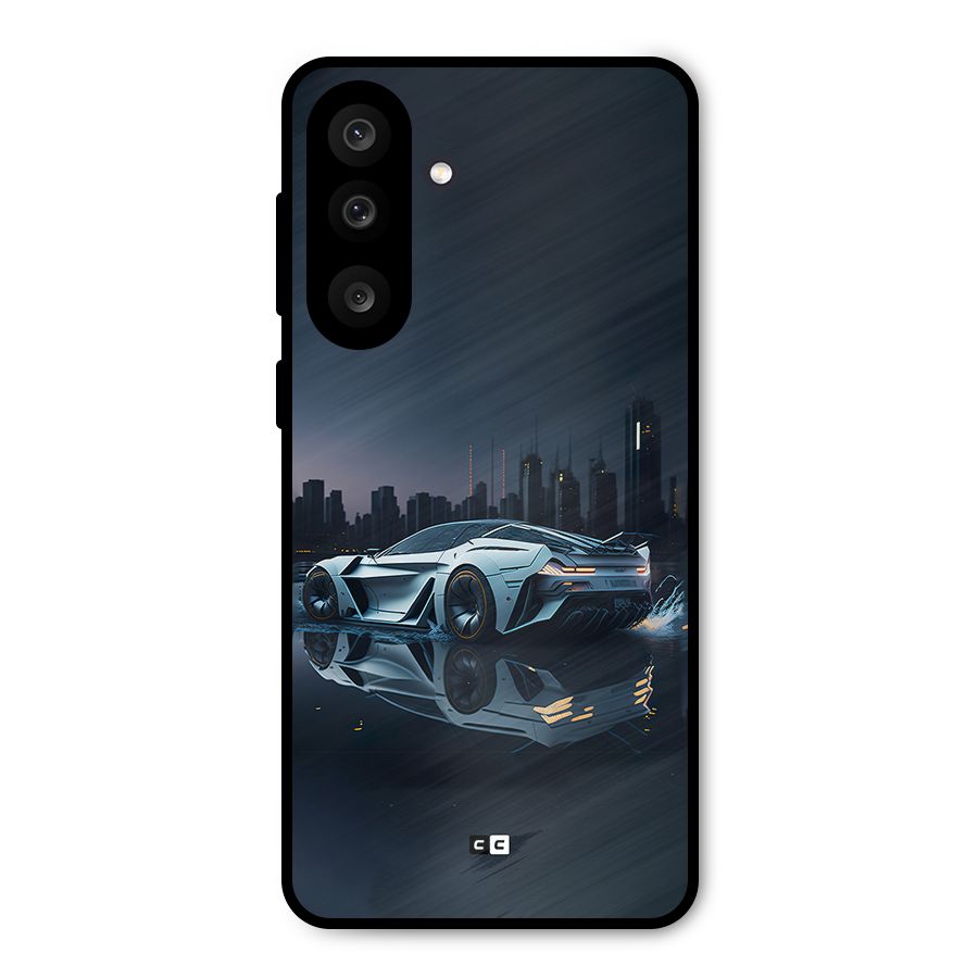 Car of Future Metal Back Case for Galaxy M56