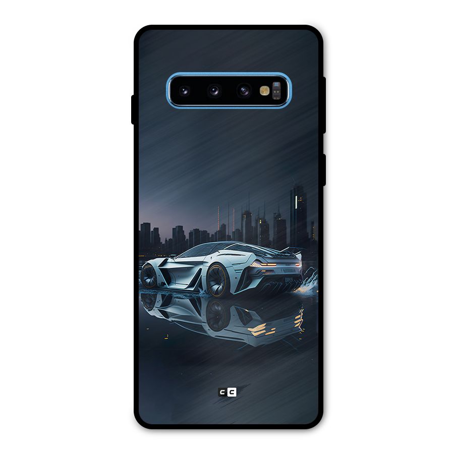 Car of Future Metal Back Case for Galaxy S10