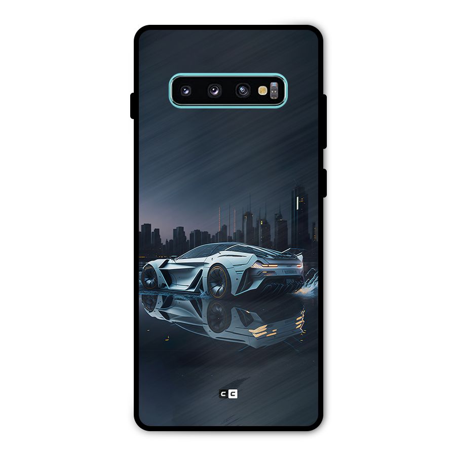 Car of Future Metal Back Case for Galaxy S10 Plus