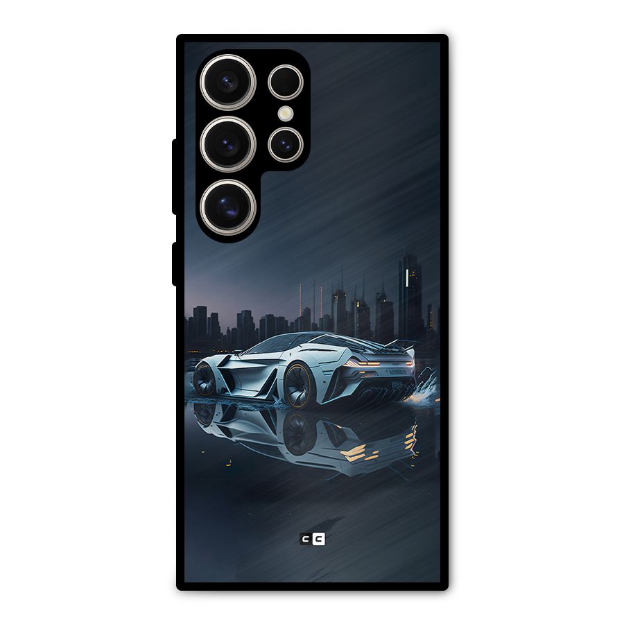 Car of Future Metal Back Case for Galaxy S24 Ultra