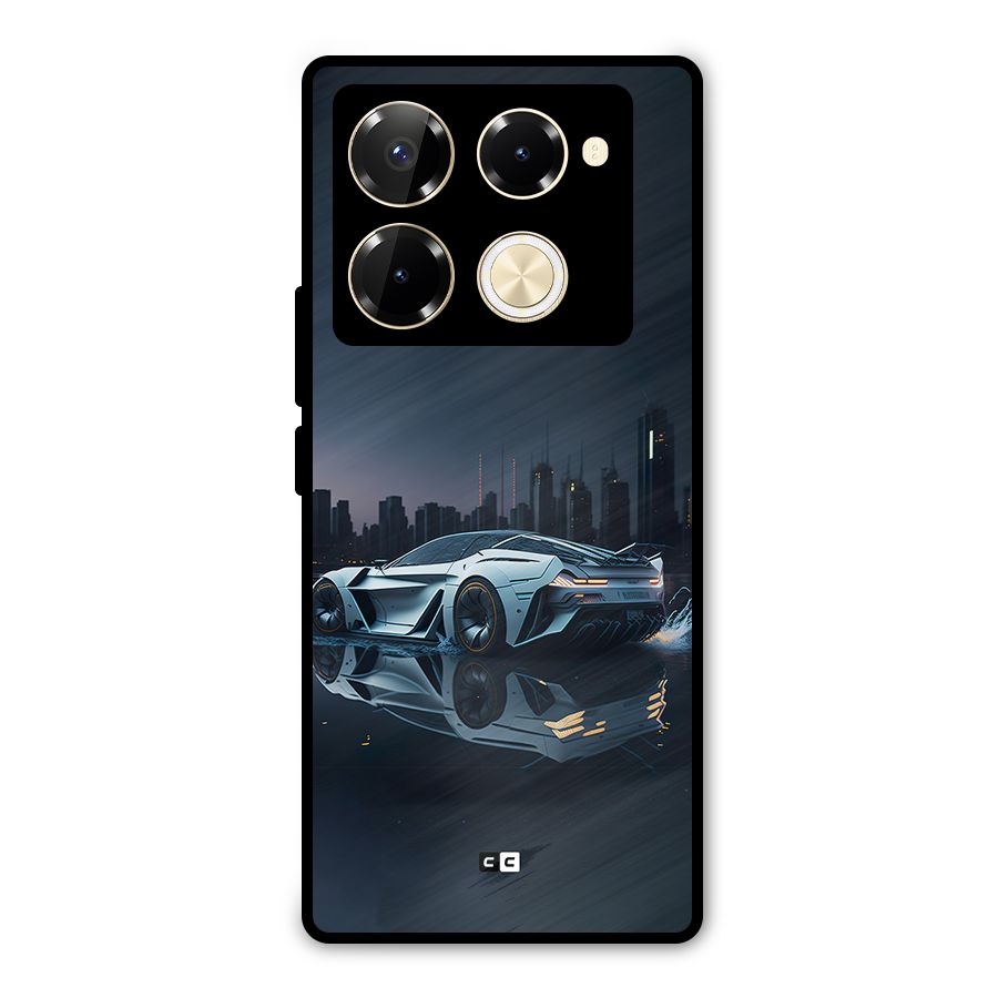 Car of Future Metal Back Case for Infinix Note 40 Pro