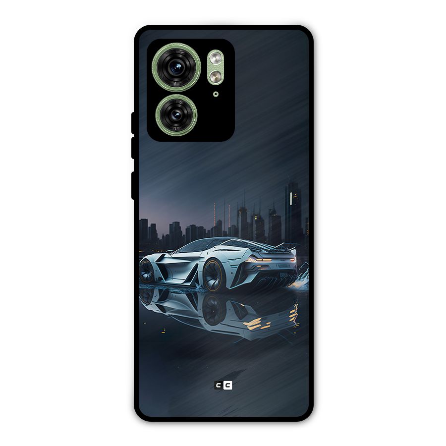 Car of Future Metal Back Case for Motorola Edge 40 5G