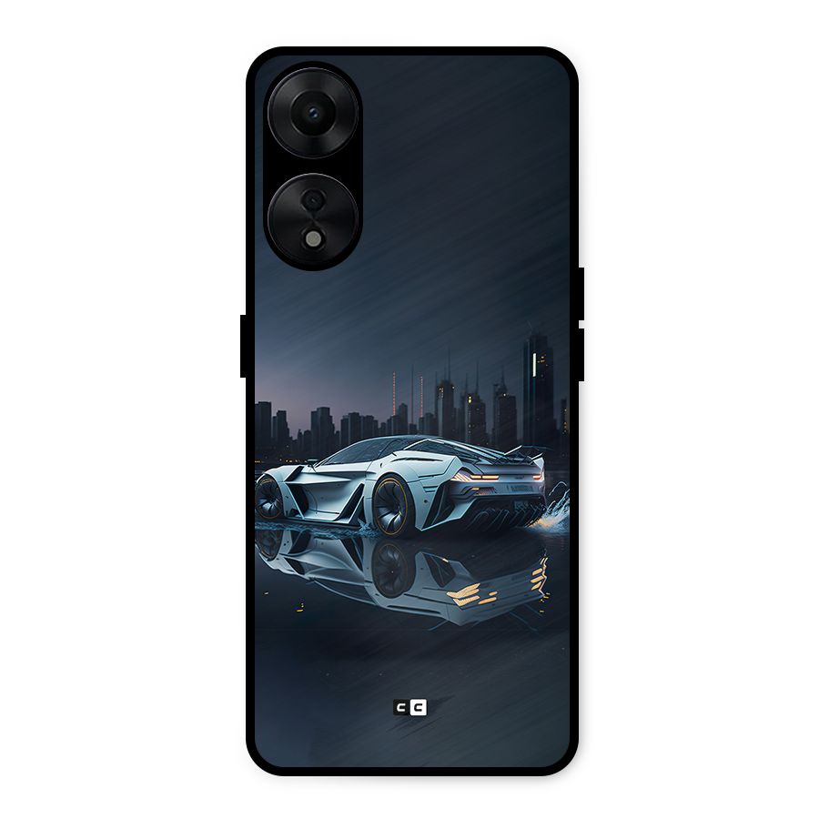 Car of Future Metal Back Case for Oppo A78 5G