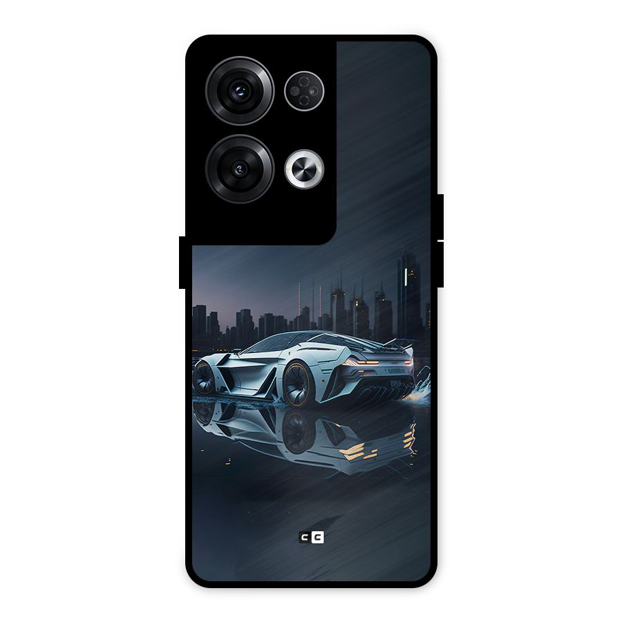 Car of Future Metal Back Case for Oppo Reno8 Pro 5G