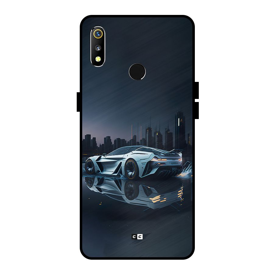Car of Future Metal Back Case for Realme 3i
