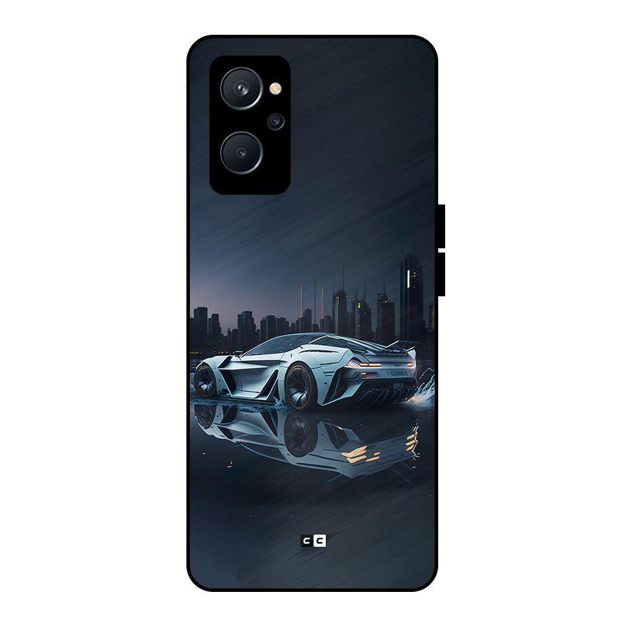 Car of Future Metal Back Case for Realme 9i 5G